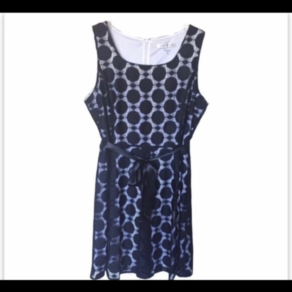 Peter Nygard Black Dress Lace Sleeveless Size 16 - Picture 4 of 6